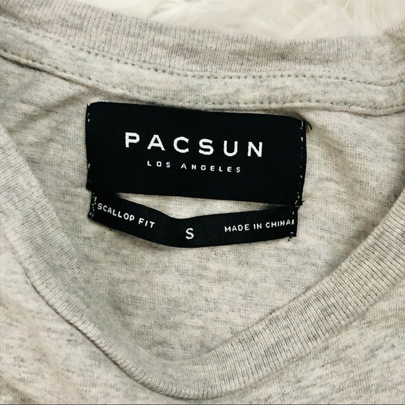 Pacsun gray short sleeve shirt men’s size S - Picture 4 of 6